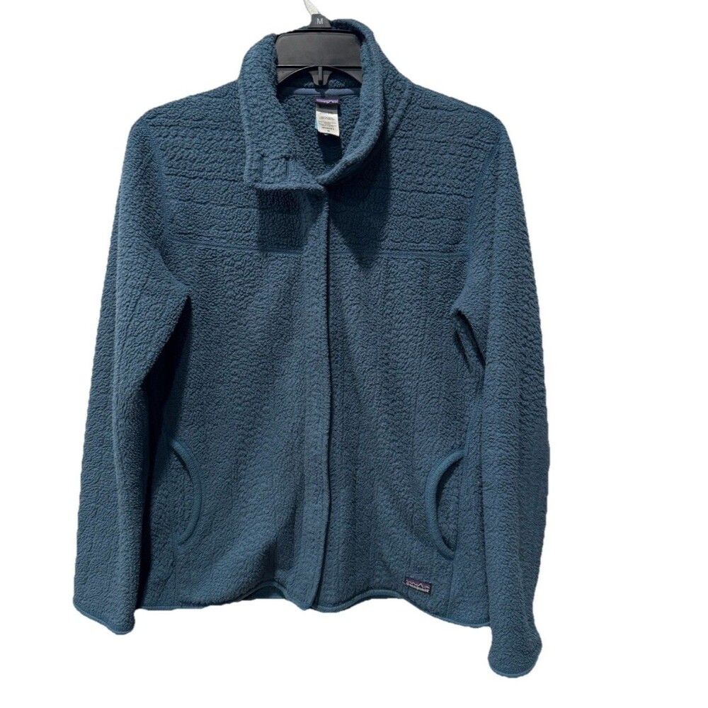 Patagonia Women's Micro Full Zip Synchilla Jacket Blue Gorpcore Size M